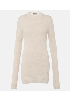 Dolce&Gabbana Ribbed-knit wool-blend sweater dress