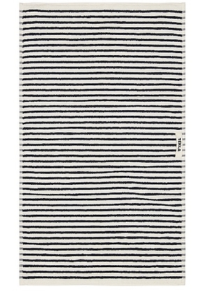 Tekla Stripe Hand Towel in Sailor Stripes - Navy. Size all.