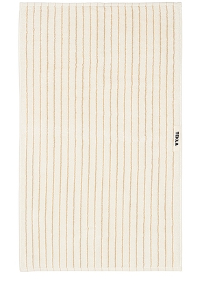 Tekla Stripe Hand Towel in Sienna Stripes - Tan. Size all.