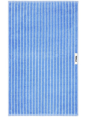 Tekla Hand Towel in Clear Blue - Blue. Size all.