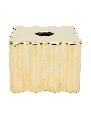Anastasio Home Box Box Tissue Holder in Brass - Metallic Gold. Size all.