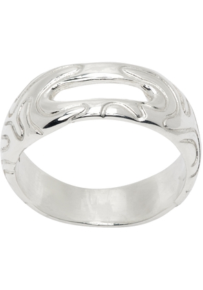 octi Silver Thin Globe Ring