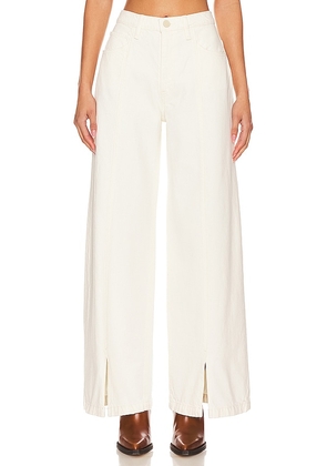 Hudson Jeans James High Rise Wide Leg in Ivory. Size 23, 25, 26, 27, 28, 29, 31, 32, 33, 34.
