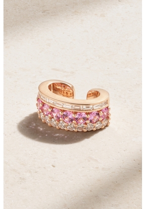 Anita Ko - Lola 18-karat Rose Gold, Sapphire And Diamond Ear Cuff - Pink - One size