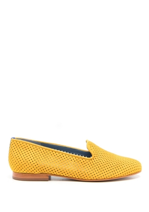 Blue Bird Shoes perforated round-toe loafers - Yellow