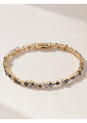 Sydney Evan - 14-karat Gold, Sapphire And Diamond Tennis Bracelet - One size