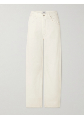 Citizens of Humanity - Ayla Baggy Cuffed Crop Cropped High-rise Wide-leg Jeans - White - 23,24,25,26,27,28,29,30,31,32
