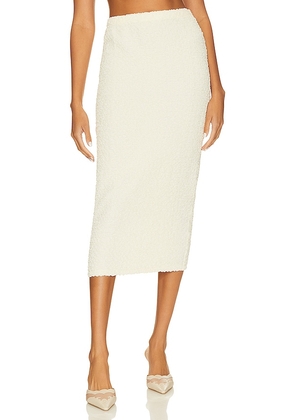 LPA Romola Midi Skirt in Cream. Size S, XL, XS.