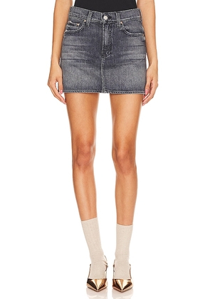 MOTHER The Ditcher Mini Skirt in Grey. Size 29, 30.