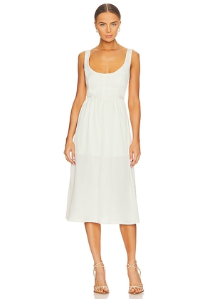 WeWoreWhat Corset Midi Dress in White. Size L, XS.