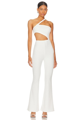 superdown Emilie Cut Out Jumpsuit in White. Size M, S, XL, XS, XXS.