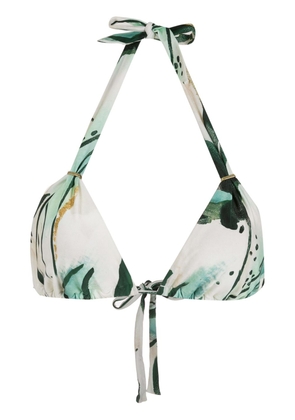 Lenny Niemeyer Zaire triangle bikini top - Green