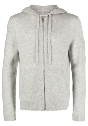 Zadig&Voltaire Clash zip-up hooded cardigan - Grey