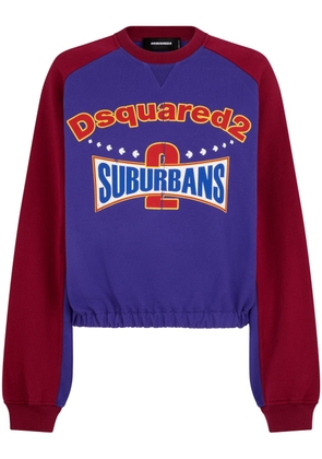 Dsquared2 graphic-print cotton sweatshirt - Blue