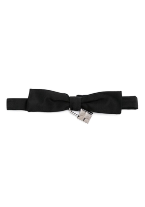 Dsquared2 padlock-detail silk bow tie - Black