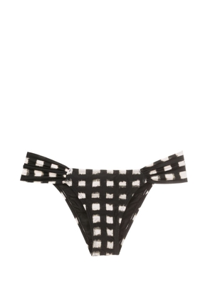 Lenny Niemeyer Vichy draped bikini bottoms - Black