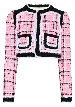 Dsquared2 cropped tweed jacket - Pink
