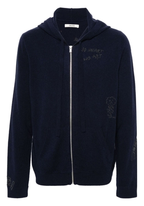Zadig&Voltaire Clash hooded cardigan - Blue