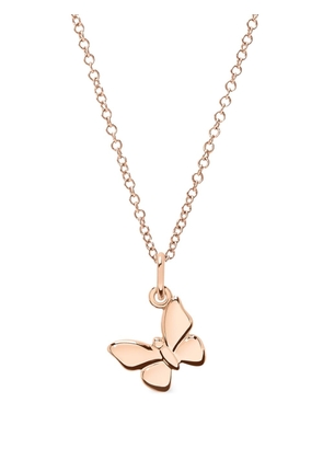 Dodo 9kt rose gold Butterfly charm - Pink