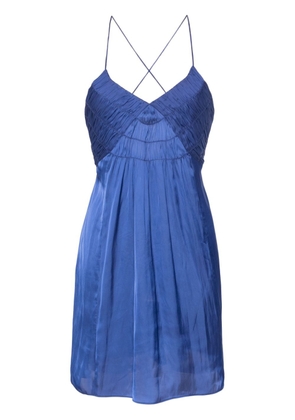 Zadig&Voltaire Rayonna satin mini dress - Blue
