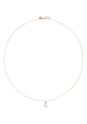 Dodo 9kt rose gold Mini Moon necklace - Pink