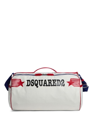 Dsquared2 logo-print duffle bag - White