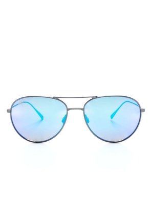 Maui Jim Walaka pilot-frame sunglasses - Silver