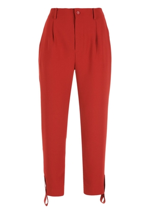 Gloria Coelho draped strap crop trousers - Red