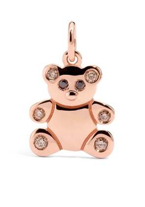Dodo 9kt rose gold Precious Teddy Bear diamond charm