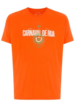 Osklen Carnaval logo-print crewneck T-shirt - Orange