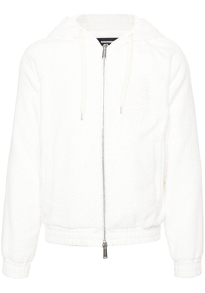 Dsquared2 logo-embroidered terry-cloth jacket - White