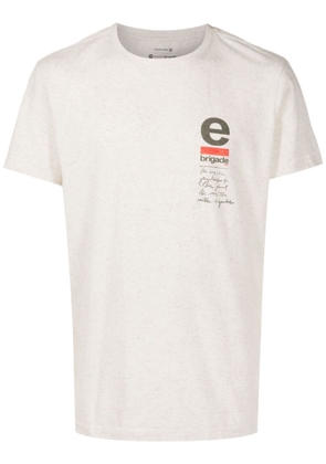 Osklen e-brigade print T-shirt - Neutrals