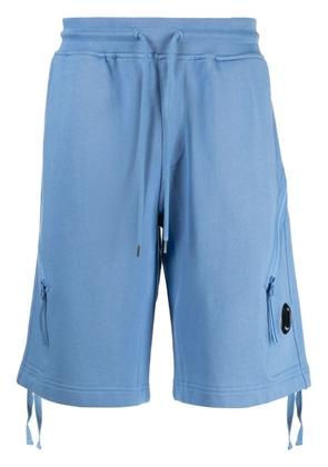 C.P. Company Lens-detail cotton track shorts - Blue