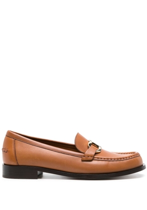 Ferragamo Maryan leather loafers - Brown