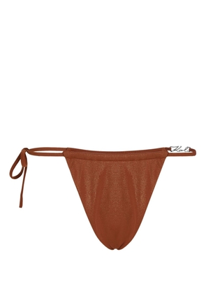 Karl Lagerfeld Signature string bikini bottoms - Red