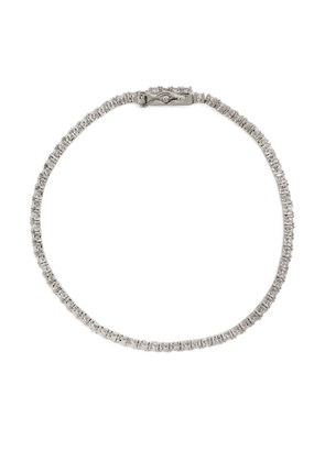 Kenneth Jay Lane crystal-embellished tennis bracelet - Silver