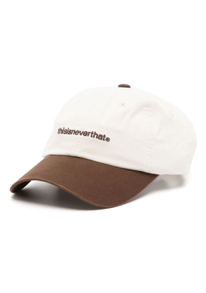 This Is Never That two-tone logo-embroidered cap - Neutrals