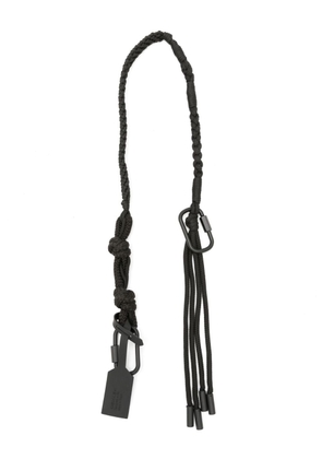 Osklen twisted cord shoulder strap - Black