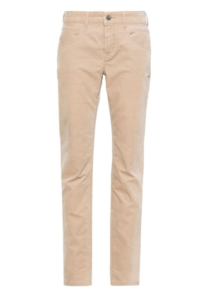 MAC slim-cut velvet trousers - Neutrals