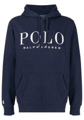 Polo Ralph Lauren logo-print drawstring hoodie - Blue