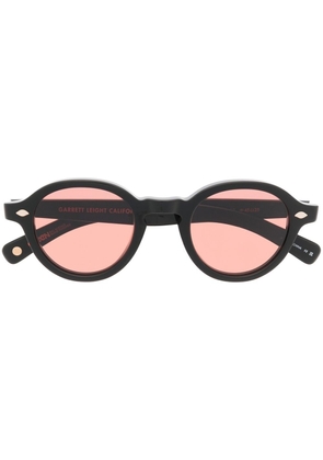 Garrett Leight Flipper round-frame sunglasses - Black