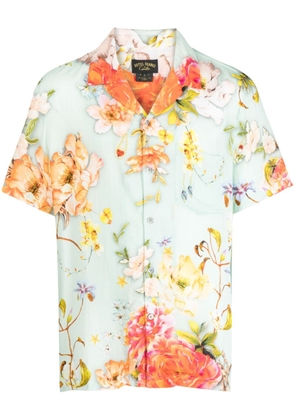 Camilla floral-print short-sleeve shirt - Green