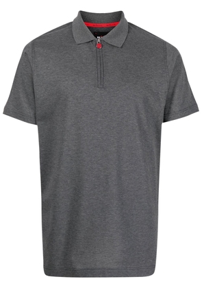 Kiton half-zip fastening polo shirt - Grey