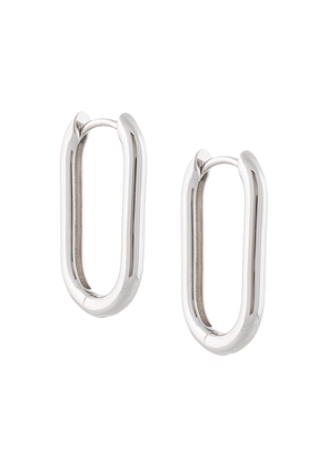 Eshvi oval hoop earrings - Metallic