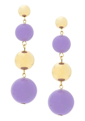Eshvi ball drop earrings - Purple
