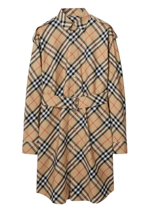 Burberry Vintage Check cotton shirtdress - Brown