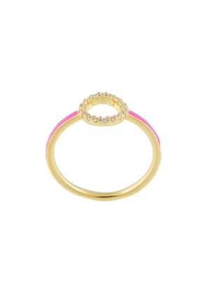 Eshvi embellished circle ring - Gold