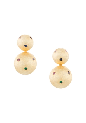 Eshvi gem-embellished ball earrings - Gold