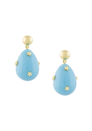 Eshvi mini star drop earrings - Blue