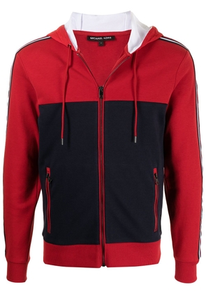 Michael Michael Kors logo-print zip-up hoodie - Red